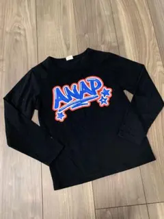 ANAP＊ロンT＊ブラック＊ロゴ＊プリント＊ギャル＊120