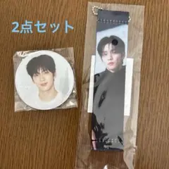 TXT カプセルトイ フラッグキーホルダー、缶バッジセット スビン