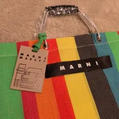 【新品】MARNI MARKETタイプ ストライプ トートバッグのサムネイル