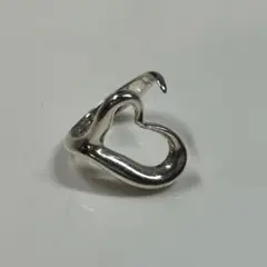 美品 Tiffany リング 10号 オープンハート スターリングシルバー