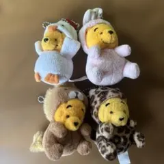 ディズニー くまのプーさん ぬいぐるみキーホルダー 4種セット
