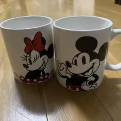 ミッキーマウス・ミニーマウス マグカップ 2個セット