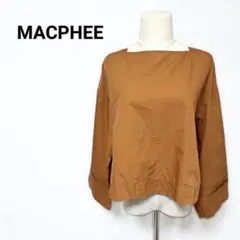 ​【美品】マカフィー MACPHEE ワイドスリーブブラウス テラコッタ 36のサムネイル