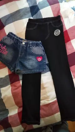 ベビードール デニム ショートパンツ