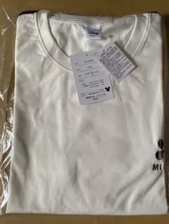 新品未使用☆LL☆ディズニー☆ミッキーマウス☆Tシャツ☆白☆ライン☆ホワイト半袖