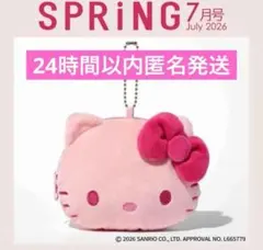 SPRiNG 7月号 ハローキティ ぬいぐるみ　ポーチ サンリオ　お財布