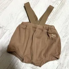cottoliブラウン サスペンダー付きショートパンツ