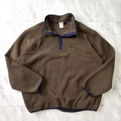 【超希少カラー】L.L.BEAN アースカラー スナップT フリースジャケット