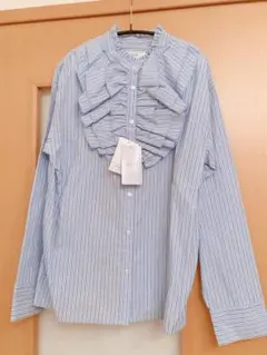 タグ付き新品　スローブイエナ　SLOBE IENA ブラウス 長袖　ストライプのサムネイル