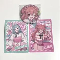 桃井愛莉 日野森雫 缶バッジ トレカ メロパレ