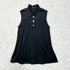 【美品】バーバリーロンドン ノースリーブカットソー チェック ブラック Mサイズ