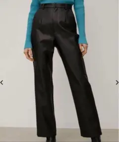 SLY【e/s】 FAUX LEATHER STRAIGHT パンツ　サイズ1