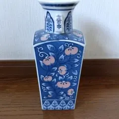 六角 花瓶 葡萄 朝顔 花器 高さ25.5cm - メルカリ