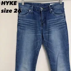 【希少 入手困難】ハイク　デニムパンツ　インディゴ　ダメージ加工