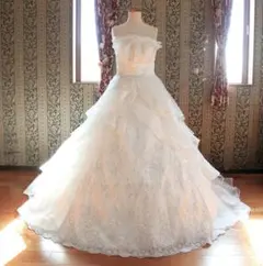 希少な大きいサイズMATSUO高級ウエディングドレス13号15号17号LL~4L