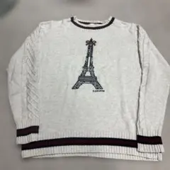 ポンポネット　エッフェル塔　セーター