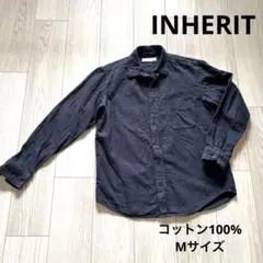 【INHERIT】メンズネルシャツ　コットンシャツ　Mサイズのサムネイル