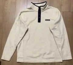 コロンビア（Columbia）ハーフジップフリースジャケット Lサイズ ベージュ