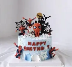 スパイダーマン　ケーキトッパー　お祝い　誕生日　バースデー