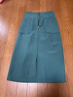 MISCH MASCH フロントジップ タイトスカート グリーンのサムネイル