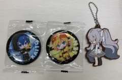 プロセカニーゴ初音ミク、初音ミクガチャガチャ(KAITO、鏡音レン)缶バッチ