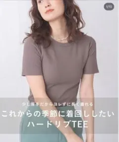 rrrrrrrrr ナインアール プレミアムクラシックブラウスTEE ベージュS 