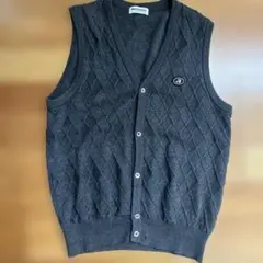 Black&White ベスト毛100% LLサイズ