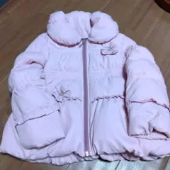 BeBe 中綿コート 120、もこもこバック、スヌーピーポーチ