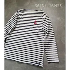 SAINT JAMES＊アンカー刺繍ボーダーバスクシャツ