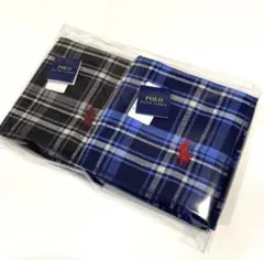 新品　ポロラルフローレン　タオルハンカチ　ブラック　ブルー　ギフト