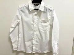 COMME CA ISM ホワイト長袖シャツ 120