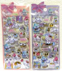 海外正規品　サンリオ　キャラクター　3D ジュエリーシール 2枚セット②