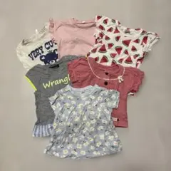 早い物勝ち！子供服半袖長袖まとめ売り6枚セット８０㎝女の子