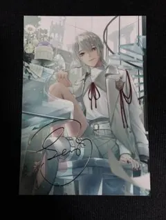 にじさんじ 弦月藤士郎 誕生日 グッズ 2024 箔押しサイン入りブロマイド