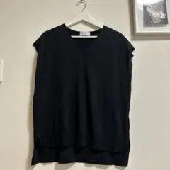 お値下げ新品未使用　opaque 接触冷感ニット　ブラックのサムネイル