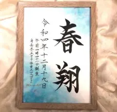 専用です　手書きのオーダー命名書