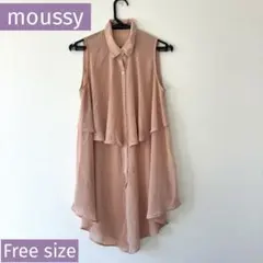 moussy マウジー シフォン ノースリーブシャツ チュニックのサムネイル