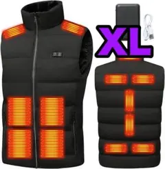 速暖✨ 電熱ベスト 13箇所発熱 バッテリーセット XL 新品 ヒート 未使用