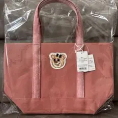 FEILER オールドテディ ワッペントートバッグ ピンク　小サイズ