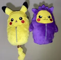 ポケモン ピカチュウ ゲンガー ぬいぐるみ ポーチ 2点セット