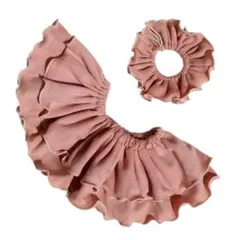 メロウスタイとシュシュ♪　メロウスタイ　お揃い　フリルスタイ　シュシュ　セット