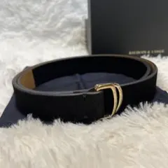 美品✨BAUDOIN & LANGE ブラック スエード リングベルト 80cm - メルカリ