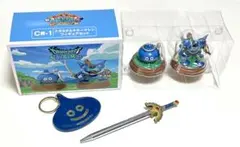ドラクエ C賞フィギュア 미개봉 ＋ロトの剣ペン＋スライム 비매품 열쇠 고리