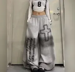 BADBLOOD ワンショルダー ワイドパンツ セットアップ y2k ギャル