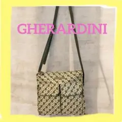 美品♡ GHERARDINI ゲラルディーニ 総柄 ショルダーバッグ グリーン