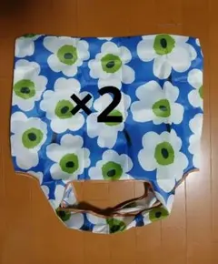 大容量花柄エコバッグ マリメッコ柄 折りたたみ