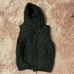 ダウンベスト フード付き