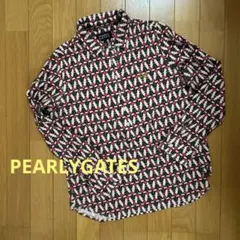PEARLY GATES ストライプ長袖シャツ サイズ6 - メルカリ