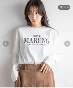 【新品】ローリーズファーム　ロゴプリントＬＳ 240593　ホワイト