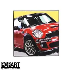 訳有 アートパネル 車 ミニクーパー MINI COOPER 絵画 インテリア